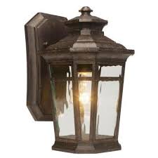 Home Decorators Collection Waterton 1 Light Dark Ridge Bronze Outdoor Wall Lantern 23122 The Home Depot Landscaping Pinterest