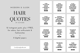 Modern Sleek Instagram Posts 12 Hair Quotes By Authors 1 Free 8 Digital Papers Luvlylonglocks Hair Quotes Quotes By Digital Paper
