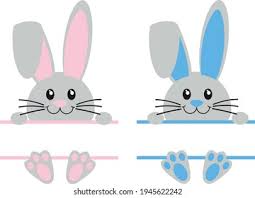 Download Easter Bunny Svg Vector Illustration Isolated Stock Vector Royalty Free 1945622242