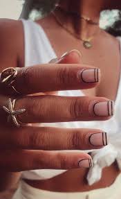 Who said that black nail polish had to look like a mess? 47 Beautiful Nail Art Designs Ideas Cute Black Outline Nails