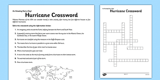 The impossible crossword puzzle quiz answers. Hurricane Crossword Worksheet Worksheet Teacher Made