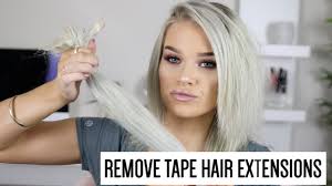 Makeup removal wipes are nice and gentle on nails, they quickly remove nail polish and also keep the nails nourished too. How To Remove Tape Hair Extensions Kirstie Roche Youtube