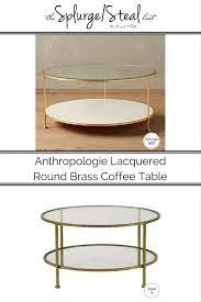 Check spelling or type a new query. Anthropologie Lacquered Brass Round Coffee Table Arie Co