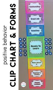 behavior chart and forms classroom use behavior clip