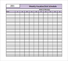 10 Vacation Schedule Templates Docs Excel Pdf Free