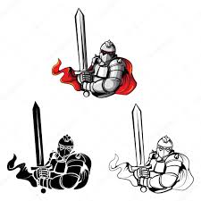 En dibujos.net puedes descargar y colorear gran cantidad de dibujos de guerreros de todos los tipos. áˆ Guerrero Medieval Vectores De Stock Ilustraciones Silueta De Guerrero Medieval Descargar En Depositphotos
