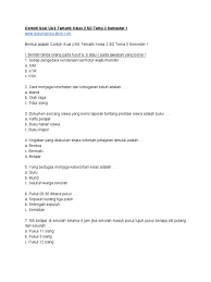 Contoh Soal Uas