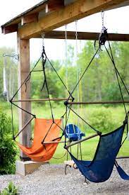 These quilts are not supporting your body weight directly, and so won't compress when you're lying in your hammock. Nice For The Pergola Vermont Farm Table Backyard Backyard Hammock