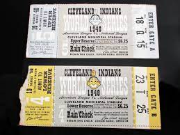 Baseball World Series Ticket Stubs 1948 Cleveland Indians Vs Etsy World Series Tickets Baseball World Series World Series