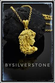 Medusa Head Gold Pendant Charm Medusa Necklace Gold Greek Etsy Medusa Necklace Gold Pendant