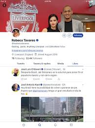 Fábio henrique tavares, known as fabinho, is a brazilian professional footballer who plays as a midfielder for premier league club liverpool. Ted Lasso S Barmy Army On Twitter I Regret To Inform You That Fabinho S Wife And Liverpool Twitter Darling Rebecca Tavares Supports The Fascist Bolsonaro Https T Co Nd1svfw7r7