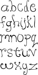What if, instead of using an already existing font, you could draw beautiful. Stock Vector Of Curly Small Letters Lettering Alphabet Hand Lettering Fonts Lettering Fonts