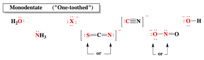 So this is the mono dented llegan so monumental ligand is a ligand which here so it is not legal which share electron which year, let alone care off a single formulas of coordination compounds which of the following ligands is expected to be monodentate and which might be polydentate? Metal Chelate Complexes Analytical Chemistry Video Clutch Prep