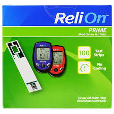 Relion Prime Blood Glucose Test Strips 100 Ct Walmart Com