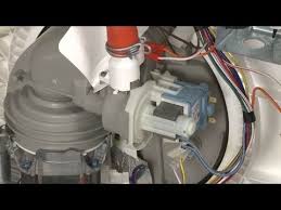 > bend retainer tabs, then push dispenser inward toward tank. Dishwasher Not Draining Noisy Replace Drain Pump 661658 Youtube