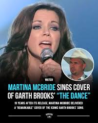Martina McBride delivered an "unbelievably remarkable cover" of Garth  Brooks' "The Dance," which he says will "always be [his] favorite song."  WATCH >>> https://go.countryrebel.com/MartinaCoversGarth 📷: nuray055