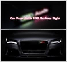 Our audi led door sills provide good lighting guidelines for entering your car. Car Logo Light Car Front Grille Led Emblem Light For Audi Car Styling Accessories Wish