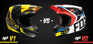 fox helmets comparison v1 vs v2 motocard