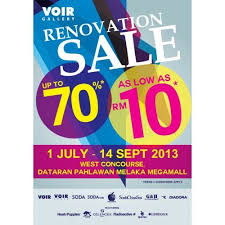 Voir Gallery Renovation Sale Dataran Pahlawan Melaka Megamall Melaka Renovations Fashion Promotion