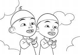 Gambar upin ipin dan kawan kawan. Gambar Upin Ipin Hitam Putih Terbaru Gambarcoloring