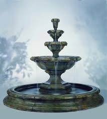 At soothing walls choose a. Grande Kensington Three Tier Fountain In Toscana Pool Fountain Fountains Outdoor Water Fountains Outdoor