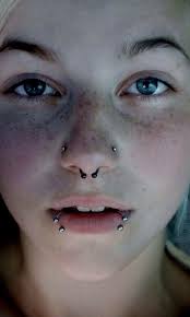 Facial Piercings Nose Piercing Scar Shape Striking Will Be Any Time A Hook I Facial Piercin Nose Piercing Jewelry Double Nose Piercing Mouth Piercings
