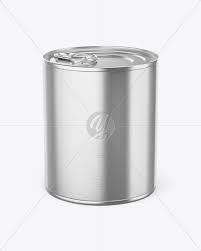 Download Tin Can With Pull Tab Mockup In Can Mockups On Yellow Images Object Mockups PSD Mockup Templates