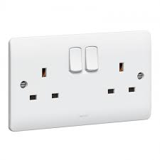 Yes it is safe to connect the 2 wires to. Socket Outlet Synergy 2 Gang Switched 13 A 250 V White 7 300 76 Legrand