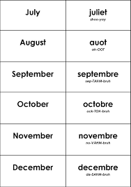 French Months Basic French Words French Language Learning French Language Lessons
