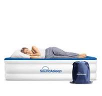 SoundAsleep Products Dream Series Luxury Air Mattress, ComfortCoil  Technology, Built-in High Capacity Pump for Home, Camping- Double Height,  ...