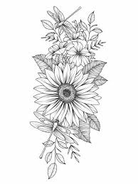 Unique 30 Small Sunflower Tattoos Design Ideas For Women Unique Design Ideas Small Sunf Flower Thigh Tattoos Sunflower Tattoos Sunflower Tattoo Design
