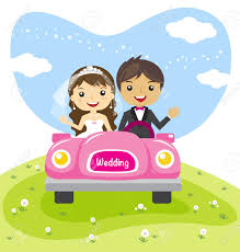 28,182 married couple clip art images on gograph. Wedding Couple In A Car Cartoon Married Character Design Vector Royalty Free Cliparts Vectors And Stock Illustration Image 44163246