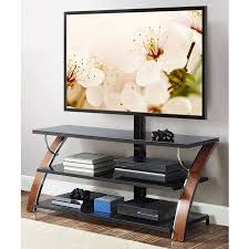 Whalen Payton Brown Cherry 3 In 1 Flat Panel Tv Stand For Tvs Up To 65 Homedecor Afflink Flat Panel Tv Swivel Tv Stand Tv Furniture