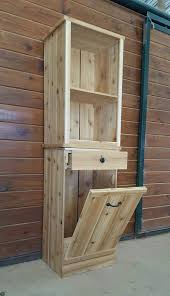 Tilt Out Trash Bin Tilt Out Trash Can Coffee Bar Kitchen Kitchen Trash Cans Rustic Storage Diy Pallet Furniture