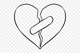 Scroll down for a downloadable pdf of this tutorial. How To Draw A Broken Heart Really Easy Drawing Tutorial Clipart 1817409 Pinclipart