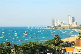 No need to register, buy now! Aerial View Of Pattaya Beach In Thailand Backgrounds Textures Indivstock