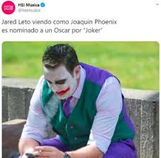 Que ni siquiera una pandemia nos quite las ganas de reír: Memes Oscar 2020 Joker Nuevo Meme 2020