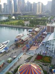 Navy pier's most recognizable attraction, the centennial wheel, is accessible every season. View From The Navy Pier Ferris Wheel Aufnahme Von W Chicago City Center Tripadvisor
