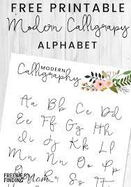 First off the most popular of the free calligraphy practice sheets. Free Printable Modern Calligraphy Alphabet Freebie Finding Mom Calligraphy For Beginners Calligraphy Alphabet Modern Calligraphy Alphabet