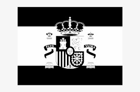 Bandera de españa), as it is defined in the spanish constitution of 1978, consists of three horizontal stripes: Flag Of Spain Logo Black And White Spain Logo Png White 2400x1800 Png Download Pngkit