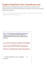 Over 40 question types including multiple choice. 100 Top Data Structures And Algorithms Multiple Choice Questions And Answers Data Structures And Algorithms Questions And Answers Pdf Pdfcoffee Com