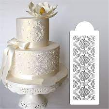 0 99 Damask Lace Border Cake Side Cupcake Stencil Sugarcraft Decoration Baking Set Ebay Home Garden Cake Stencil Damask Cake Cake Art