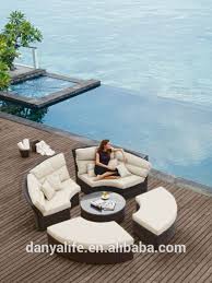 Wholesale Dysf D5801 Wicker Garden Patio Sofa Set Rattan Outdoor Restaurant Sofa Chair With Tea Coffee Table Patio Sofa Set Outdoor Furniture Wicker Furniture