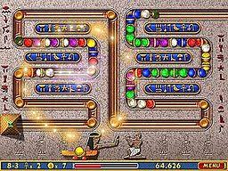 En zuma deluxe revenge, tendremos que intentar juntar el mayor número de bolas de mismo color posible para ir. Luxor Video Game Wikipedia