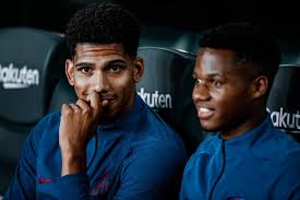 Mainly an attacking midfielder, he can also play as a w. Ansu Fati Riqui Puig And Araujo La Masia Shines Again Barca Universal