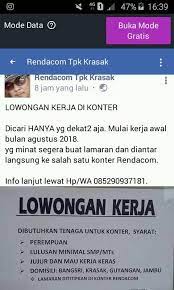 Persyaratankerja dicounter / lowongan kerja pegawa. Kabar Jepara Loker Konter Hp Area Bangsri Facebook