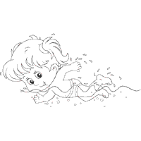 Could you imaging being anywhere besides the pool or a beach when the mercury starts rising. Girl Swimmer Coloring Pages Surfnetkids