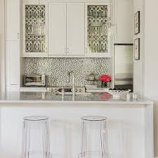 wallpaper on back of kitchen cabinets