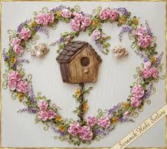 Seramik Hobi Setleri Seramik Gul Ahsap Boyama Kurdele Nakisi Icin Seramik Objeler Wish I Could Re Ribbon Embroidery Ribbon Art Silk Ribbon Embroidery