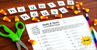 You can repeat letters as many times as you like. Halloween Word Work Seek Spell Fun